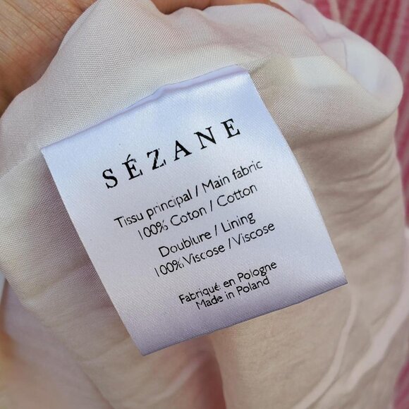 Sezane Juliet dress in Pink/Ecru Stripes size 6 US - Picture 9 of 9